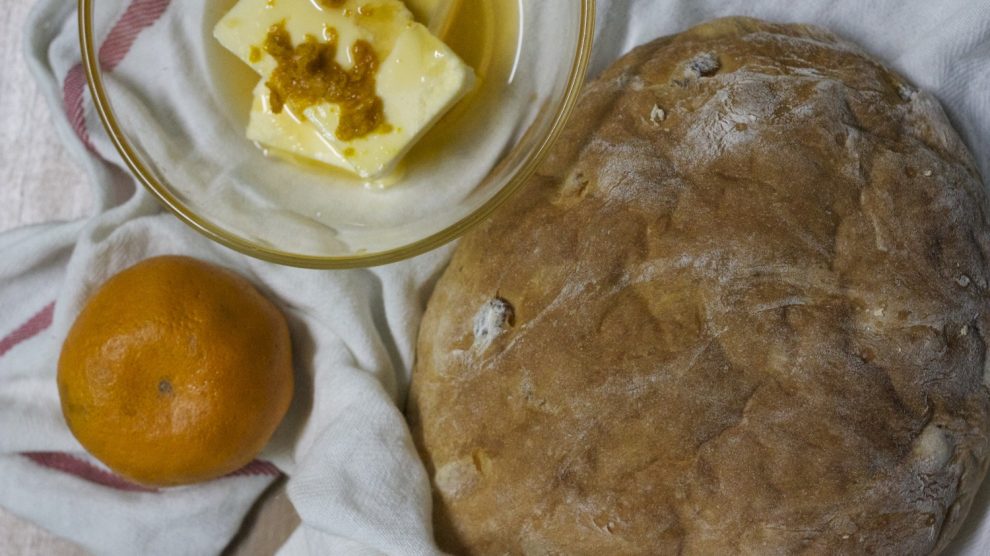 Raisin Bread with Orange Honey Butter